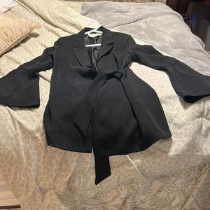 Do Be black blazer with bell sleeves